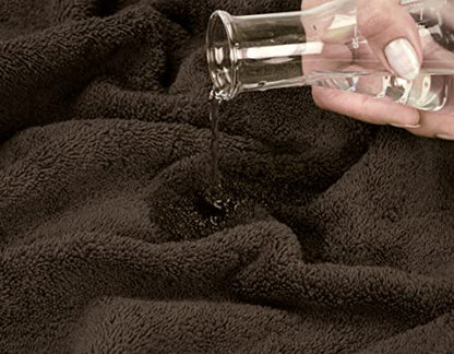 American Soft Linen 100% Cotton Luxury Turkish Towels, 4 PC Bath Towel Set | Soft Absorbent Quick Dry OEKO Tex Standard 100 Certificated Durable Machine Washable Premium Hotel Quality - color: Chocolate Brown, size: 27"x54"