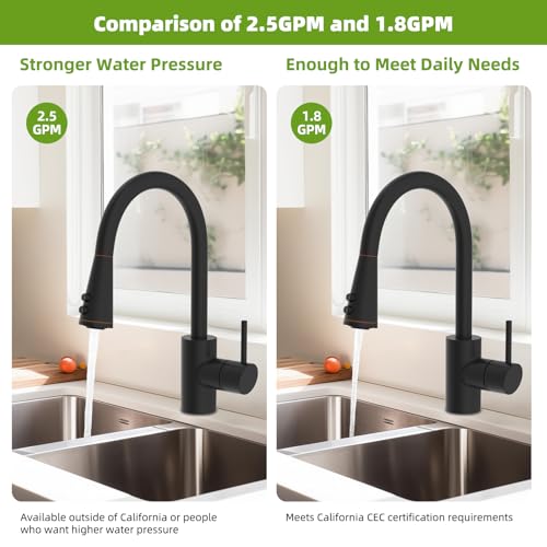 4 Function Kitchen Faucet Head Replacement, Universal, Oil Rubbed Bronze | NSF/ANSI/CAN 372 Certified, Pull Down Kitchen Sprayer Head, 15 Adapters Compatible with American Standard/Kohler/Moen/Delta - color: Oil Rubbed Bronze, style: 4 Modes Design