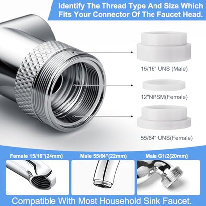 1440° swivel faucet extender, sink faucet aerator extender, swivel extendable filter, with 2 modes splash guard multi-functional universal mechanical arm suitable for kitchen/bathroom/toddlers