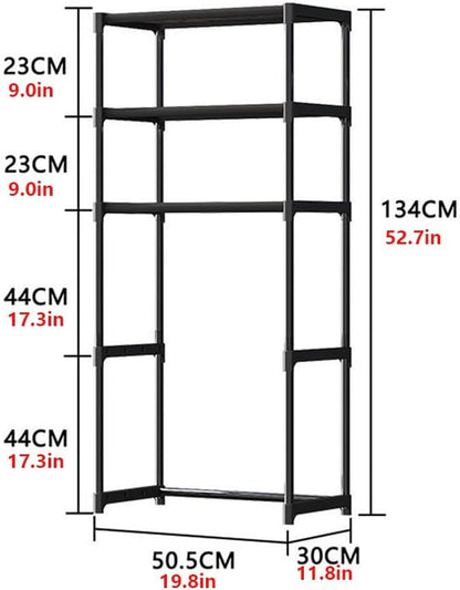 3-Tier Over the Toilet Storage, Metal Bathroom Shelve, Over Toilet Bathroom Organizer, Space Saver Bathrooms Shelve for Restroom Laundry Balcony, Black - color: Black