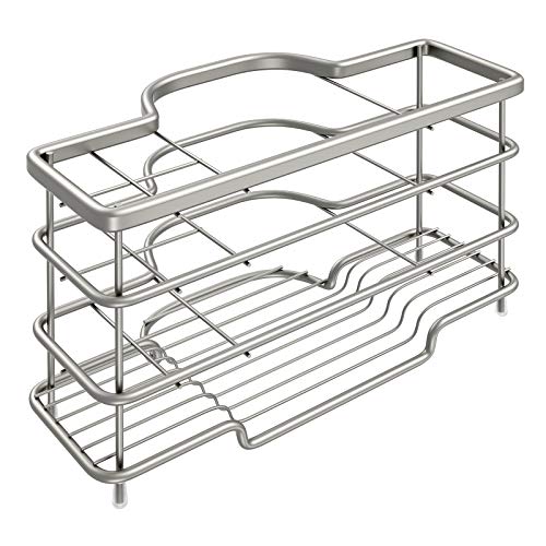 Linkidea Stainless Steel Electric Toothbrush Holder, Ventilated Tooth Brush Storage Organizer, 6 Slots Multifunctional Rack for Toothpaste, Razor, Shaver, Comb (Brushed Nickel)