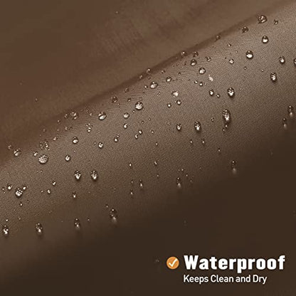 MitoVilla Fabric Small Shower Stall Curtain Liner, 36" W x 72" H Bathroom Shower Curtain Liner, Hotel Quality, Washable, Water Repellent, Brown Bath Shower Liners - color: Fabric - Brown, size: 36"W x 72"L (Pack of 1)