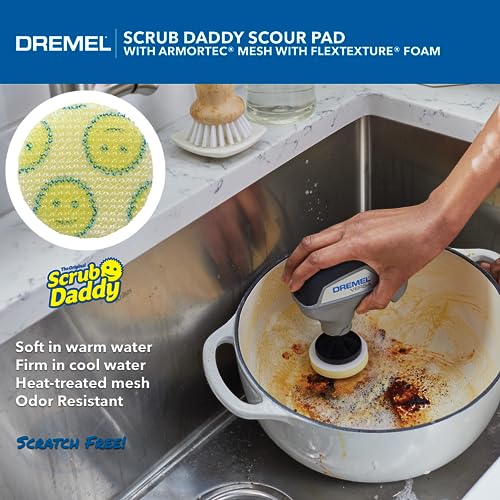 Dremel Versa 5-Pack Scrub Daddy Cleaning Sponge Pads, Variety Pack for Multi-Surface Cleaning, for use in Kitchen, Household and Bathroom - Compatible with Versa Power Scrubber Tool, PC360-5 | For Multi-Surface Cleaning | Kitchen Use | Household And Bathr