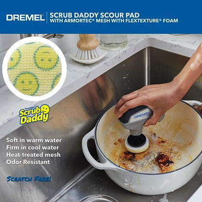 Dremel Versa 5-Pack Scrub Daddy Cleaning Sponge Pads, Variety Pack for Multi-Surface Cleaning, for use in Kitchen, Household and Bathroom - Compatible with Versa Power Scrubber Tool, PC360-5 | For Multi-Surface Cleaning | Kitchen Use | Household And Bathr