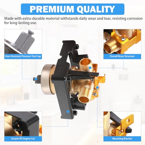R10000-UNBXHF MultiChoice Tub and Shower Rough-In Valve Body, High Flow | Compatible with Single- and Dual-Function Delta Tub and Shower Trim Kits; High-Flow Design Replaces R10000-UNBXHF - style: R10000-UNBXHF