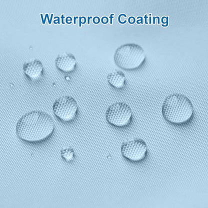 Baby Blue Shower Liner Cloth Waterproof, Soft Baby Blue Shower Curtain Liner Fabric with Weighted Stones, Washable Shower Curtain and Liner 2-in-1, 12 Grommet Holes, 72 x 72 Inches - color: Baby Blue, size: 72"W x 72"L (Pack of 1)