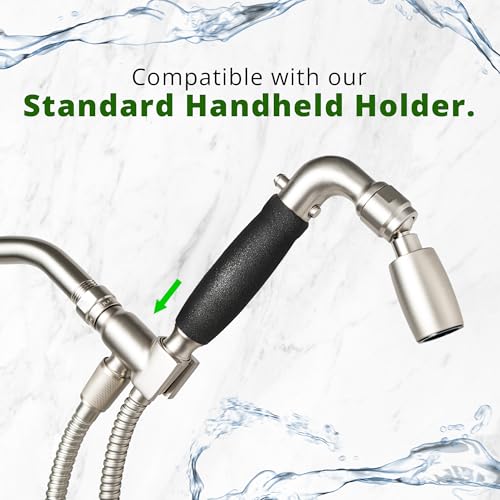High Sierra® Solid Lead-Free Metal Handheld Shower Head, Built-in Trickle Valve, Patented single Nozzle Never Clogs. Shower Hose and Holder Not Included. Ultra Low Flow 1.25 GPM. Chrome - color: Chrome, size: 1.25 GPM
