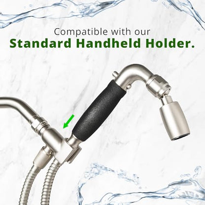 High Sierra® Solid Lead-Free Metal Handheld Shower Head, Built-in Trickle Valve, Patented single Nozzle Never Clogs. Shower Hose and Holder Not Included. Ultra Low Flow 1.25 GPM. Chrome - color: Chrome, size: 1.25 GPM
