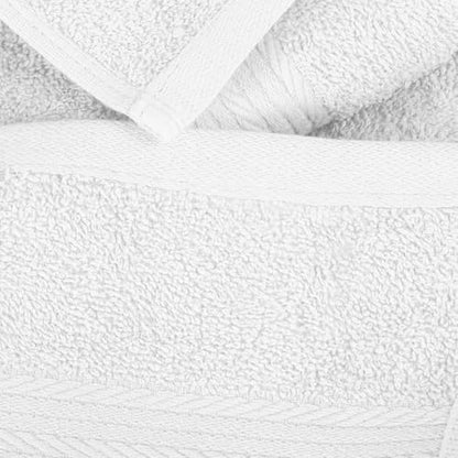 100% Cotton Hand Towels 18x28 Inches, 600 GSM, Soft & Absorbent, Set of 6, White - color: White, size: Hand Towel Set of 6