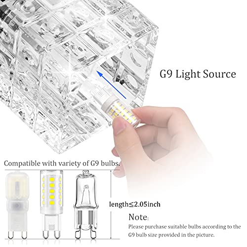 Ralbay Modern Crystal Bathroom Light Fixtures 6 Lights LED Modern Chrome Vanity Light Fixtures Over Mirror Crystal Bathroom Vanity Lights - color: Chrome, size: 40 inch
