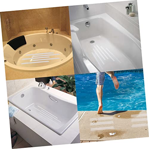 36pcs Slip Tape Boys and Girls Bathroom Safety Strips White Stickers for Shower Bath Safety Strips Non Slip Stickers for Bathtubs Stairs Floors - size: 38X2cm