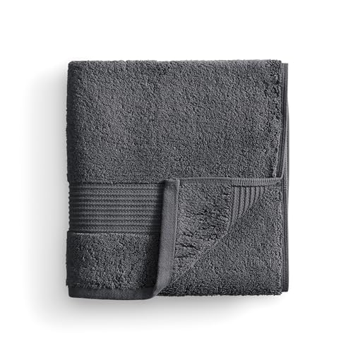 Ted Baker 8-Pc Towel Set, 2 Bath 2 Hand 4 Washcloths 100% Cotton Dark Grey - color: Grey, size: 8 pc Towel Set - 2 Bath, 2 Hand, 4 Washcloths