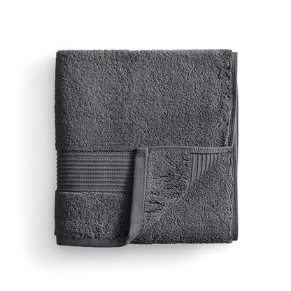 Ted Baker 8-Pc Towel Set, 2 Bath 2 Hand 4 Washcloths 100% Cotton Dark Grey - color: Grey, size: 8 pc Towel Set - 2 Bath, 2 Hand, 4 Washcloths