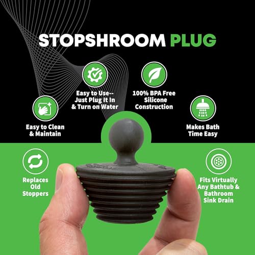 SinkShroom Ultra Revolutionary Bathroom Sink Drain Protector, Stainless Steel with Stopper - style: Combo with Stopper