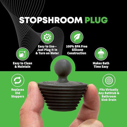 SinkShroom Ultra Revolutionary Bathroom Sink Drain Protector, Stainless Steel with Stopper - style: Combo with Stopper