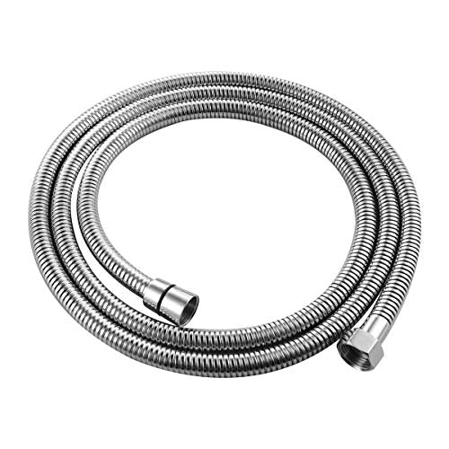 CIENCIA Stainless Steel Shower Hose Extra Long 2.5m Bathroom Toilet Shower Head Hose Handheld Showerhead Sprayer Extension Replacement, FHA020 - color: Chrome, size: 2.5meters