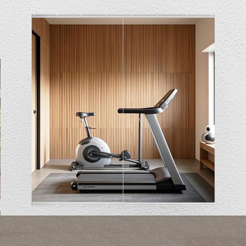 Gym Mirror 2 PCS 48 x 24 Inch (Each) | Tempered Glass Frameless,Large workout Mirror for Home Gym, Bedroom,Garage, Yoga, Dance - size: 48 x 24 Inches Each (2-Pack)