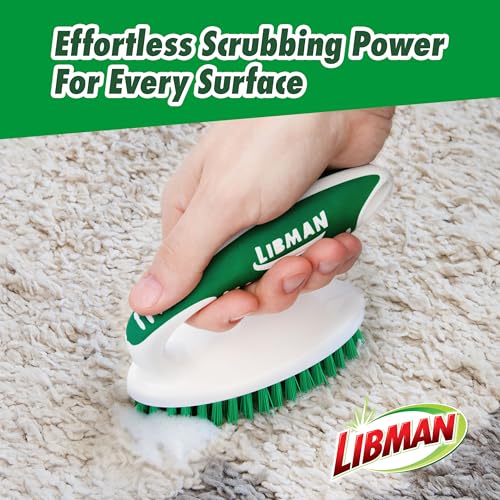 Libman Scrub Brush Kit | Cleaning Brush | Tile & Grout Brush | Small Scrub Brush | Power Scrub Brush | Carpet Brush | Bathroom Scrubber | Boot Scrubber | 3 Different Brushes Included - style: Scrub Brush Kit