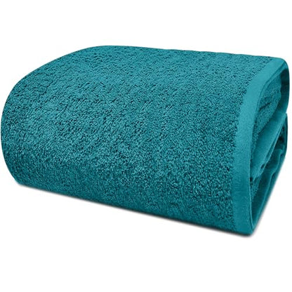 DAN RIVER Pack of 1 Jumbo Bath Sheet 40x80 Inches, Premium Oversized Towels for Adults, Super Soft and Quick Dry - Teal - color: Teal