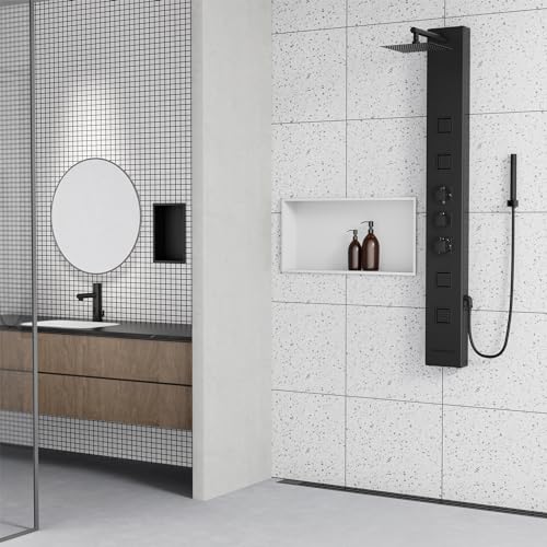 Achelous Stainless Steel Insert Shower Niche 24" X 12" NO Tile Needed, Bathroom Wall Niche Recessed Shower Shelf Organizer, Wall-Inserted Niche Recessed Shower Caddy, Matte White - color: Matte White, size: 24" X 12"