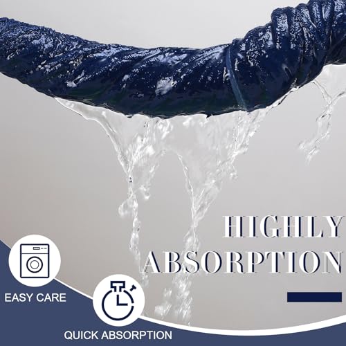 SmoothNovelty 2 Pcs Oversized Bath Towels 40 x 80 Inch, Extra Large Bath Sheets Microfiber Lightweight & Quick Dry, Jumbo Shower Towels for Adults Beach, Gym, Pool, Spa, Travel (Dark Blue) - color: Dark Blue