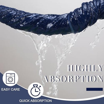 SmoothNovelty 2 Pcs Oversized Bath Towels 40 x 80 Inch, Extra Large Bath Sheets Microfiber Lightweight & Quick Dry, Jumbo Shower Towels for Adults Beach, Gym, Pool, Spa, Travel (Dark Blue) - color: Dark Blue