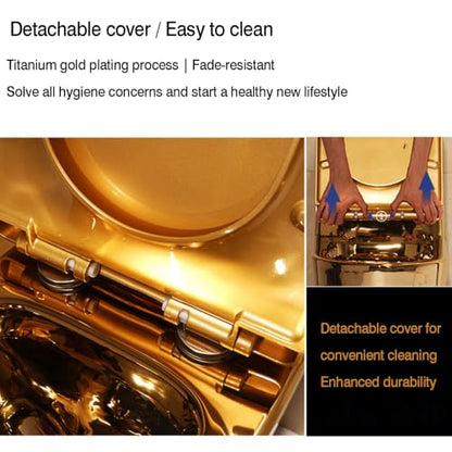 Soft Close Toilet Seat,Quick Release for Easy Cleaning,Top Fixing,Adjustable Hinges,Anti-Slip Universal Seats Cover for Bathroom