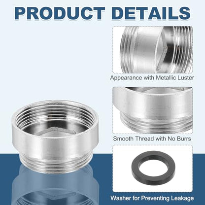 uxcell Faucet Aerator Adapter, M24 Female to M22 Male with Washer, 13mm Length - size: M24 Female to M22 Male, 13mm Length