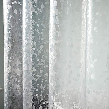 AooHome 36x72 Inch Stall Size Shower Curtain Liner, EVA Shower Curtain 3D Pebble Pattern with 3 Bottom Magnets, Heavy Duty, Water Repellent, Semi Transparent - color: Semi Transparent, size: 36"W x 72"L (Pack of 1)