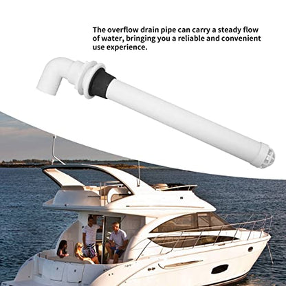 Overflow Drain Pipe, Overflow Assembly, Stable Water Flow, Strainer Pipe Tube Bathroom Pipes Fittings Universal for Yacht Cabin Bathroom Sink