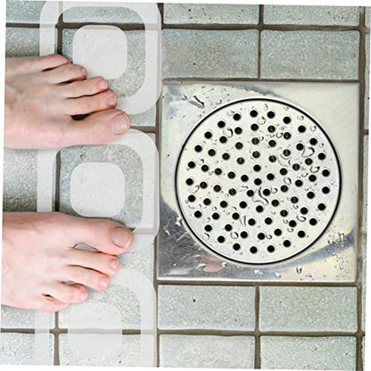 Alipis 24Pcs Non Slip Bathroom Stickers Transparent Peva Bathtub Decals Strong Adhesion Slip Surface Protection for Home Use