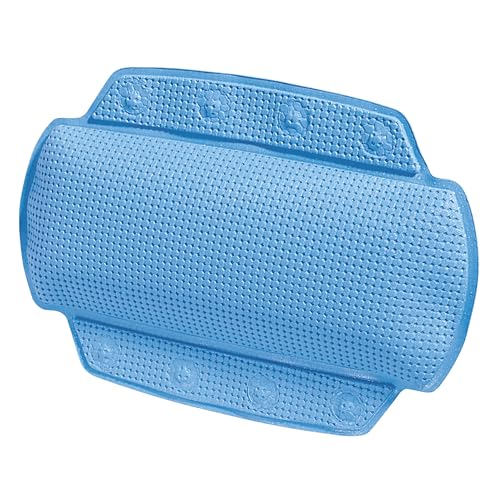 Spirella - Alaska Bath Cushion Light Blue with 8 Suction Cups Antibacterial - Non-Slip Washable - 23 x 32 cm - color: Lightblue, size: 23 x 32 cm