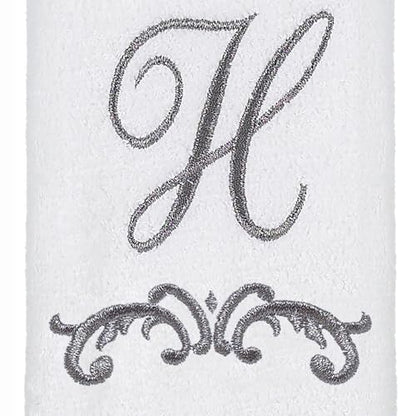 Avanti Linens 13474WPW Monogrammed Fingertip Towel, H , White - size: H