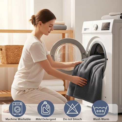 Bath Towel Set of 8,Large Bath Sheets 35"x70"-Charcoal Gray | Super Soft Microfiber, Lint Free & Quick Dry Towels for Bathroom,Gym,Hotel–2 Bath,2 Hair,2 Hand,2 Washcloths - color: Charcoal Gray, size: 8Piece Towel Set
