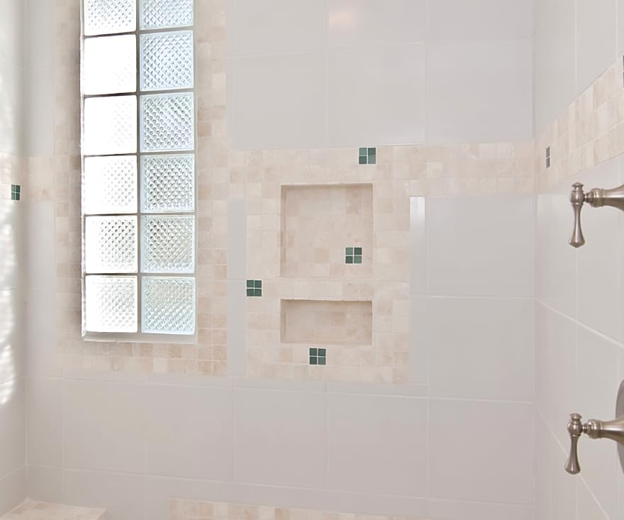 New Ready for Tile Recessed Bathroom Shower Shampoo Shelf Niche (14 in x 22 in) - size: 14" x 22" Rectangular