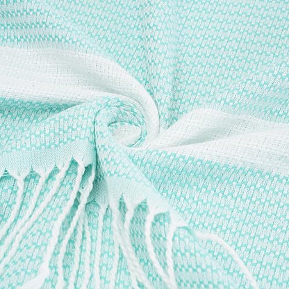6 Packs Oversized Turkish Beach Towels Set Bulk Clearance Sand Free Pool Swim Bathroom Camp Large No Sand Towel Adults Travel Essentials Cruise Must Haves Accessories Vacation Stuff Green Dot Set - color: Green Dot Set