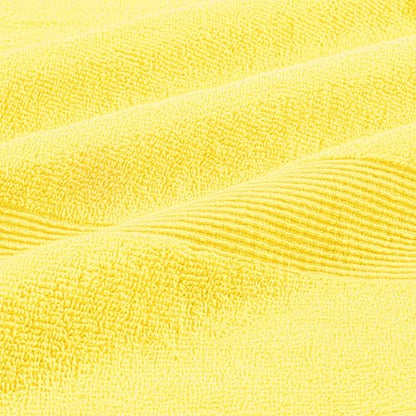 Belizzi Home 8 Piece Towel Set 100% Ring Spun Cotton, 2 Bath Towels 27x54, 2 Hand Towels 16x28 and 4 Washcloths 13x13 - Ultra Soft Highly Absorbent Machine Washable Hotel Spa Quality - Lime Yellow - color: Lime Yellow, size: 8 Piece Towel Set