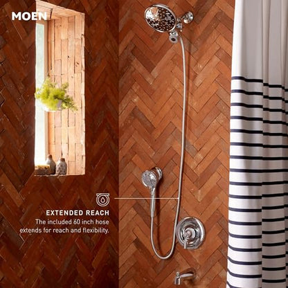 Moen 26009 Engage Chrome Magnetix 2-in-1 Combo Rain Showerhead - color: Chrome, size: Pack of 1