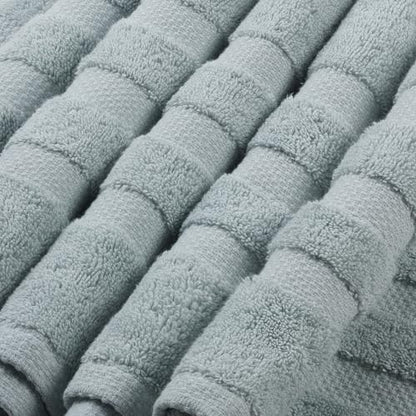 SOFE H&L | Olea Luxury Turkish Cotton Hand Towels Set of 4 Light Blue | Premium, Soft, Durable, Absorbent | Hotel Quality Plush Towels and Thick Towel Sets - color: Light Blue, size: Set of 4 (4 Hand Towels)