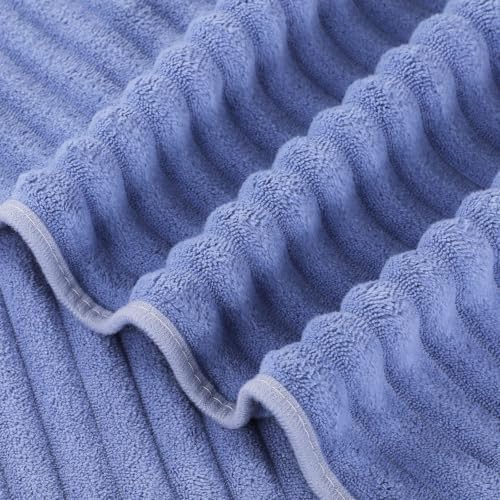 3-Piece Hand Bath Towels 14 X 29.6 Inchs, Quick-Dry Microfiber Washcloths with Hanging Loop, Soft & Absorbent Face Towels for Bathroom Kitchen Gym Travel - color: 3blue