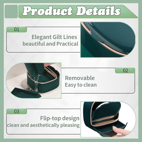 ASTIMESA 2 Packs Waterproof Wall-Mounted Soap Dishes Box, Adhesive Plastic Soap Holder with Drain Lid Tray for Bar Bathroom Shower Keep Dry Flip Self Draining Light Green & Dark Blue - color: Light Green & Dark Blue