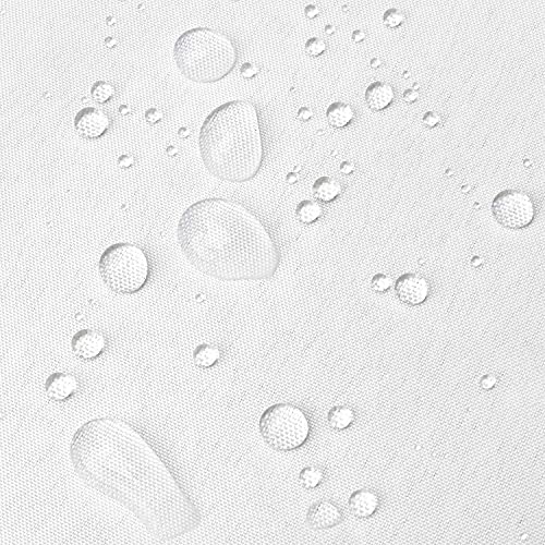 N&Y HOME Fabric Snap in Shower Curtain Liner Replacement White, 35x54 | for 36x72 Hotel Style Stall Shower Curtain, With Magnets, Removable & Detachable, Washable, Water Repellent - color: White, size: 35"W x 54"L (Pack of 1)
