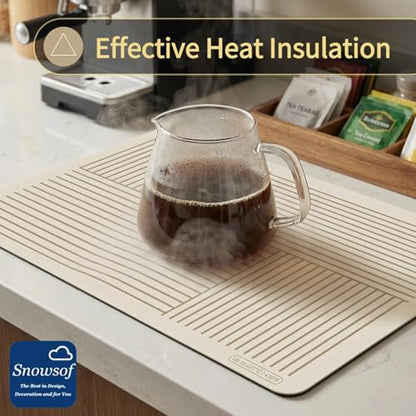 Dish Drying Mat - Absorbent Countertop Mat for Coffee Maker, Dish Rack (12''16'') - color: 05