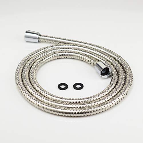 Purelux Shower Hose, 80 Inches Universal Handheld Showerhead Hose Made of Stainless Steel, Polished Chrome Finish - size: 80 Inches