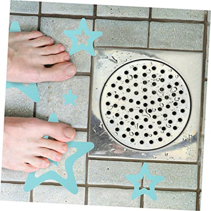 Holibanna 20Pcs Non-Slip Bathroom Stickers Self-Adhesive PEVA Waterproof Shower Room Decals for Bathtubs and Floors Safety Anti-Slip Stickers for Family Use