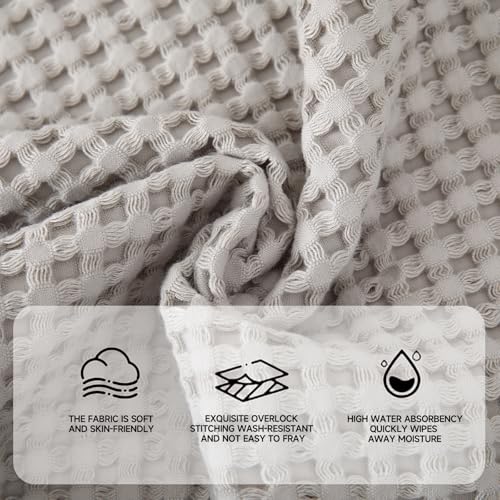 Luxury 100% Cotton Towel Set – 8 Piece Bathroom Towel Set (2 Bath Towels, 2 Hand Towels, 4 Washcloths) – Soft & Absorbent Towels for Bathroom (Camel) - color: Camel