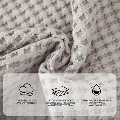 Luxury 100% Cotton Towel Set – 8 Piece Bathroom Towel Set (2 Bath Towels, 2 Hand Towels, 4 Washcloths) – Soft & Absorbent Towels for Bathroom (Camel) - color: Camel