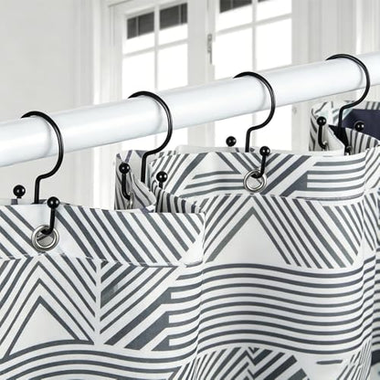 6 Pieces Shower Curtain Hooks, Double Glide Shower Rings, Gold | Double Glide Shower Rings for Bathroom Curtain Rods. Use in bathrooms. For everyday styling, parties, celebrations, weddings. - color: Gold