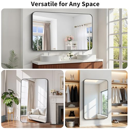 Koonmi Bathroom Wall Mirror,36x60 Inch Large Vanity Mirror for Over Sink - size: 60"L x 36"W