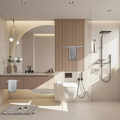 Fapully 8 Piece Bathroom Accessories Bathroom Hardware Set Brushed Nickel | Towel Bar Set for Bathroom Wall,Stainless Steel - color: Brushed Nickel, style: 8 Piece